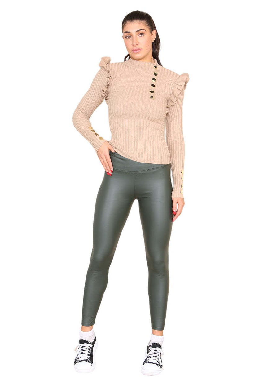 ladies Leather Leggings