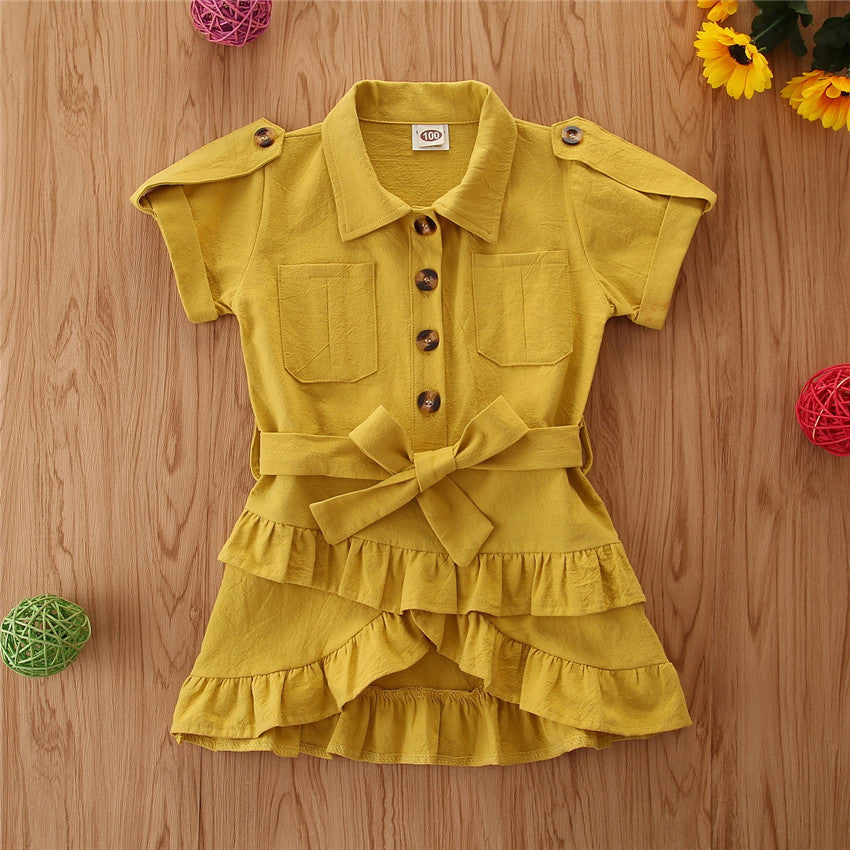 Charming Casual Dress for Girls in Vibrant Colors