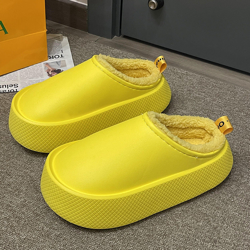 Cotton Slippers Female Winter Home Outside Wear