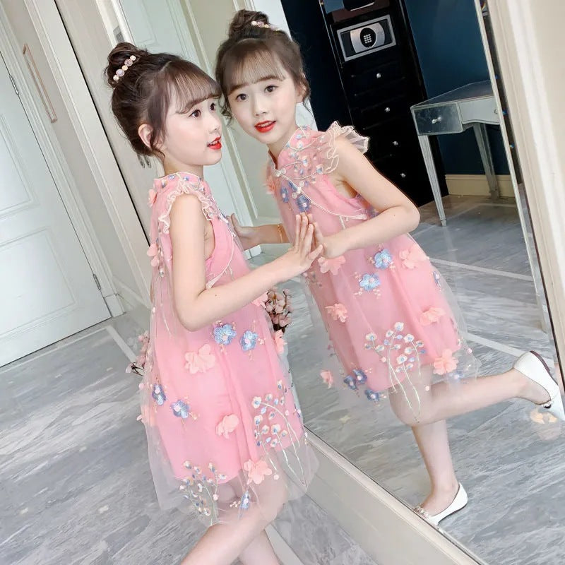 Girls' Summer Floral Dresses