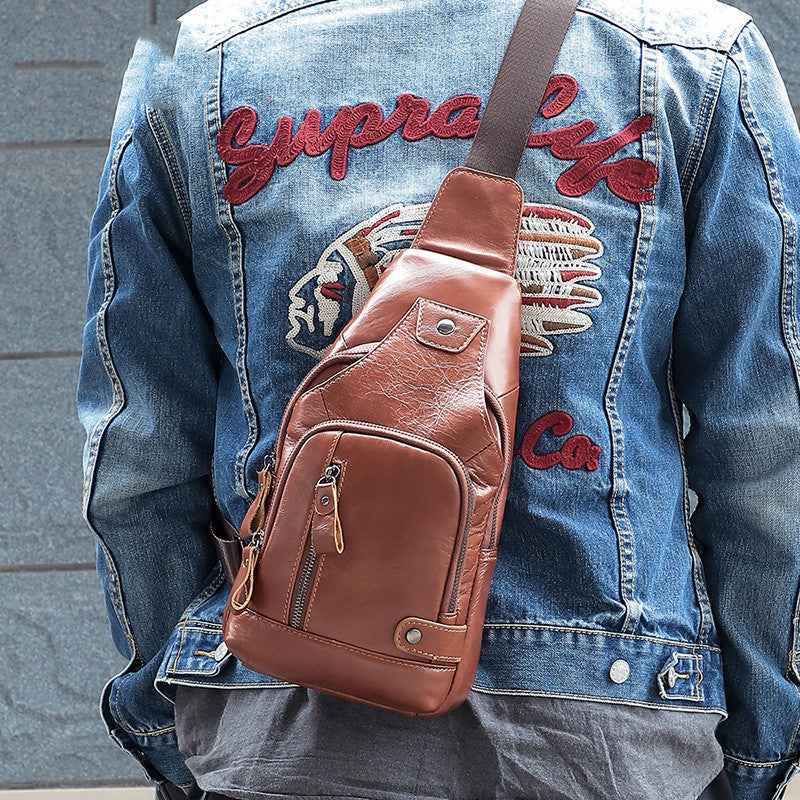 Chest Bag Vintage Shoulder Men's Crossbody
