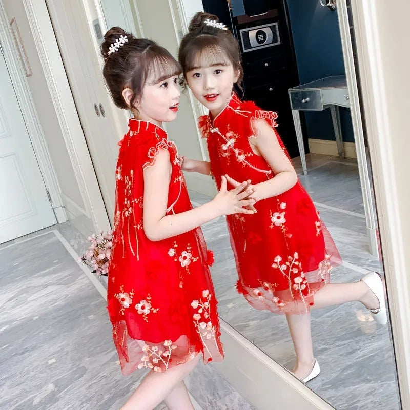 Girls' Summer Floral Dresses