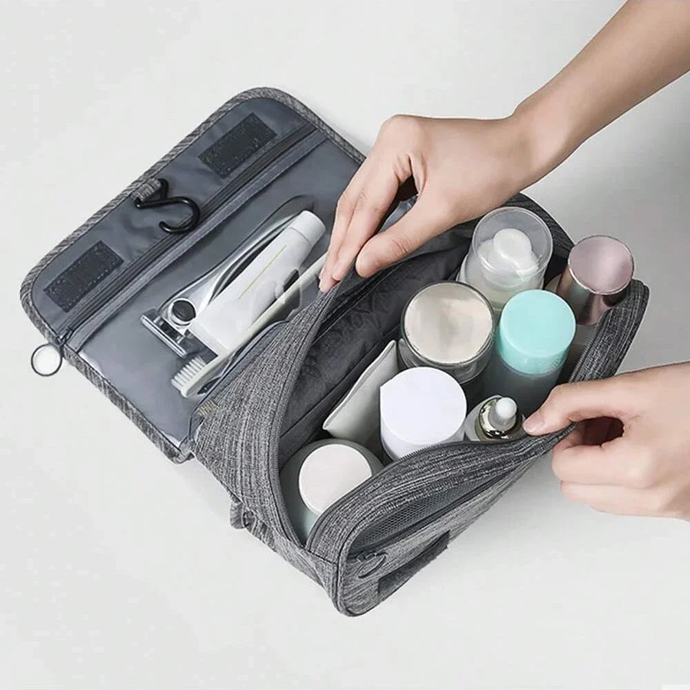 High Quality Travel Makeup Bags Women Waterproof Cosmetic Bag Toiletries Organizer Hanging Dry and Wet Separation Storage Bag