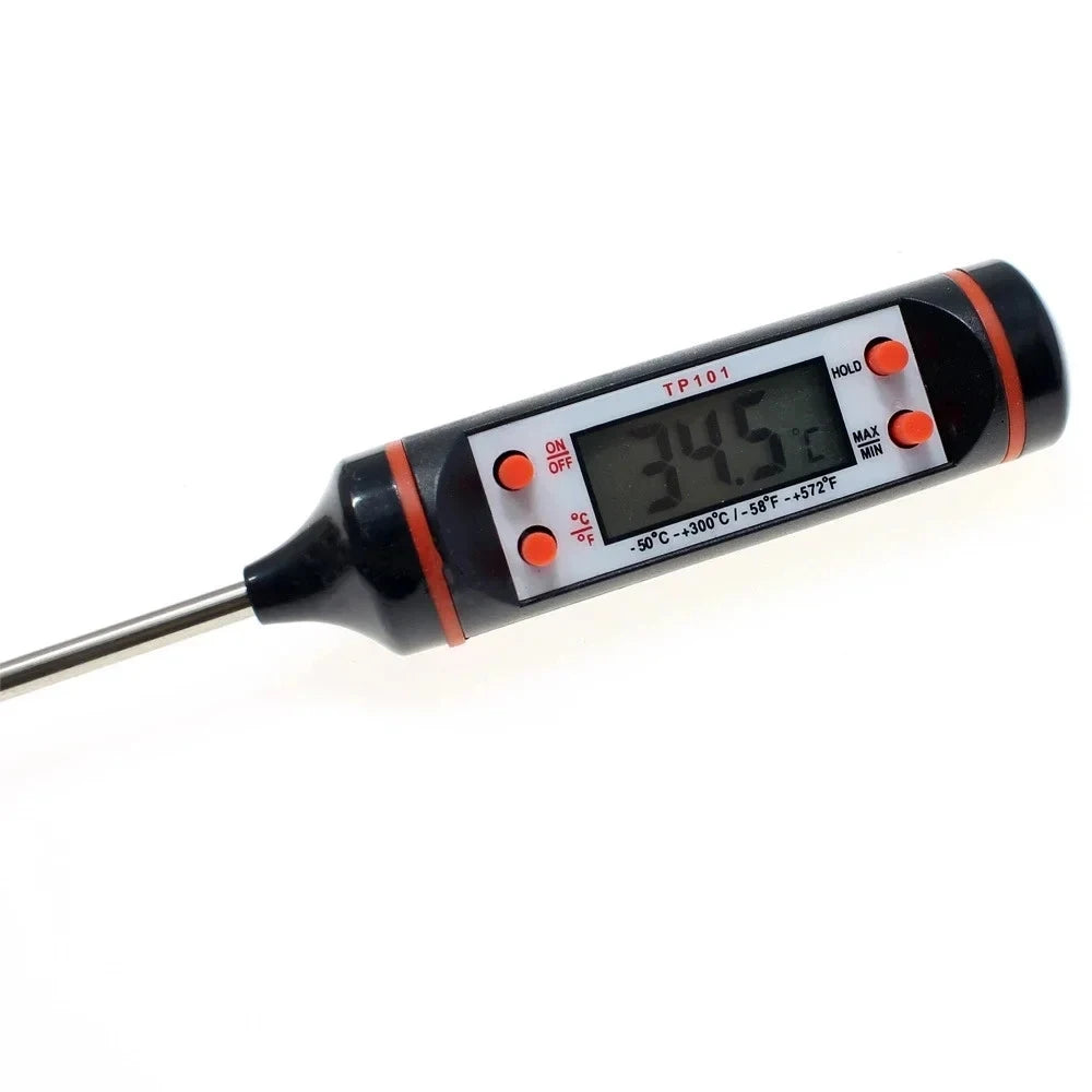 1 pcs  Food Baking Digital Kitchen Thermometer Electronic Probe Type Liquid Barbecue BBQ Temperature Measuring Pen