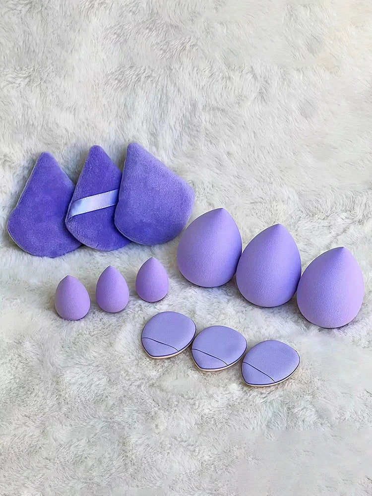 12pcs Small, medium and large combination set Makeup Puff Essential for beginners