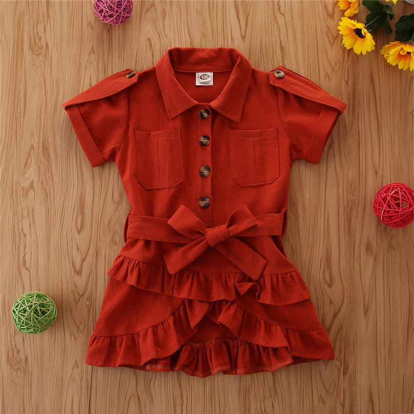 Charming Casual Dress for Girls in Vibrant Colors