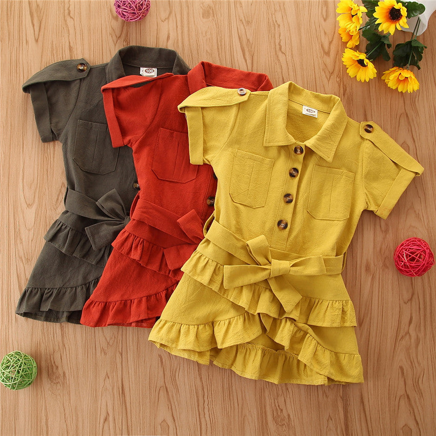 Charming Casual Dress for Girls in Vibrant Colors