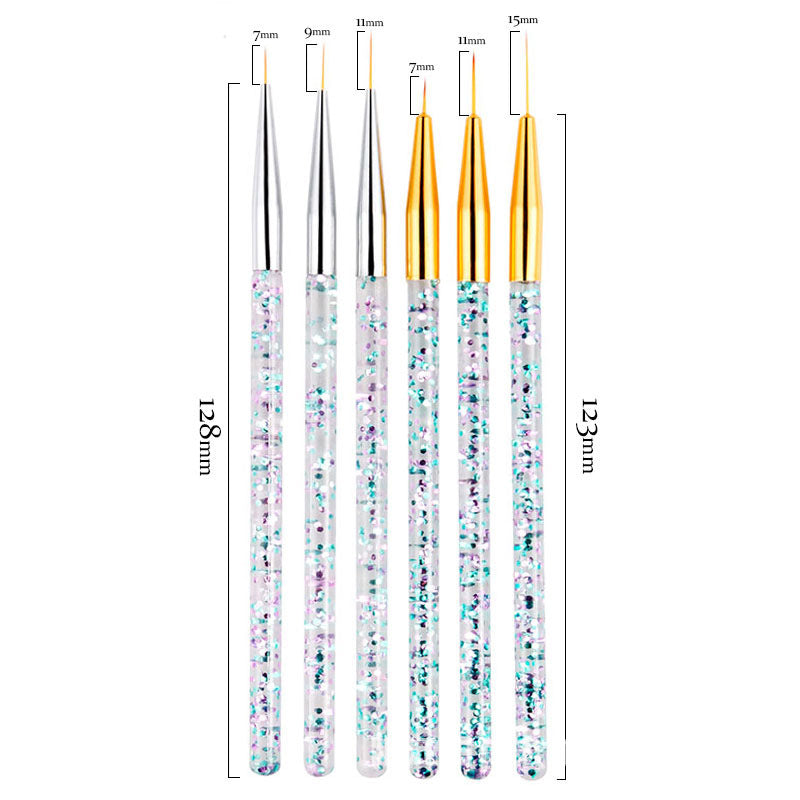 Elegant Gold and Silver Nail Art Pens Set