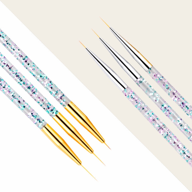 Elegant Gold and Silver Nail Art Pens Set