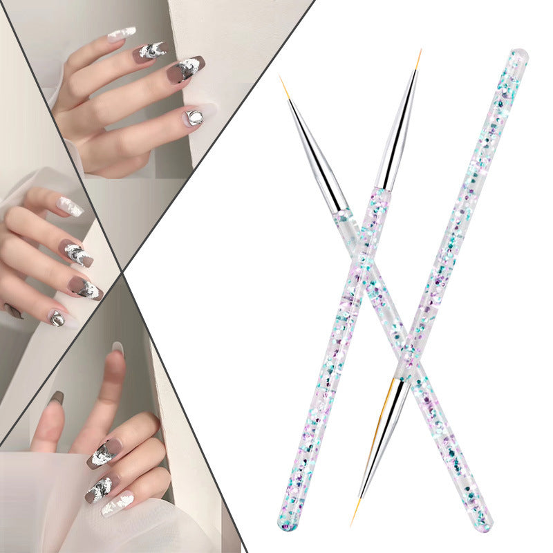 Elegant Gold and Silver Nail Art Pens Set