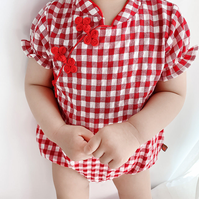 Traditional Baby Jumpsuit - Cheongsam Style