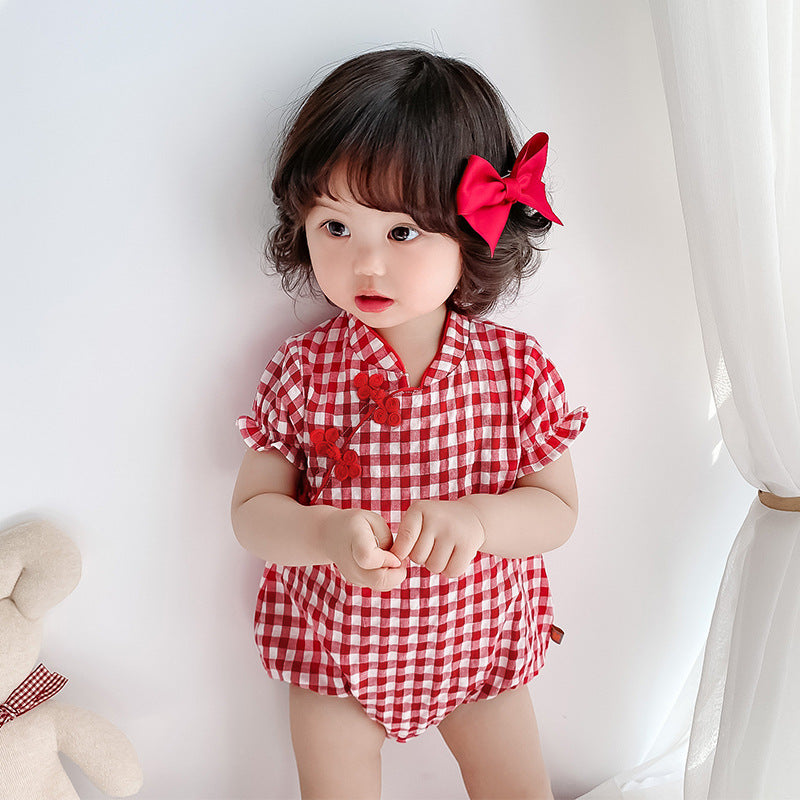 Traditional Baby Jumpsuit - Cheongsam Style