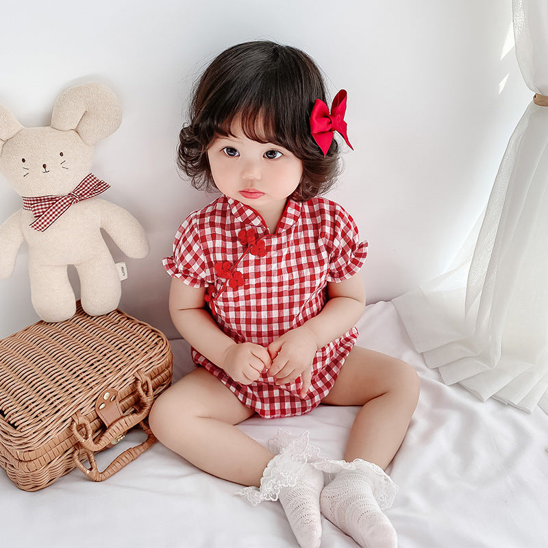 Traditional Baby Jumpsuit - Cheongsam Style