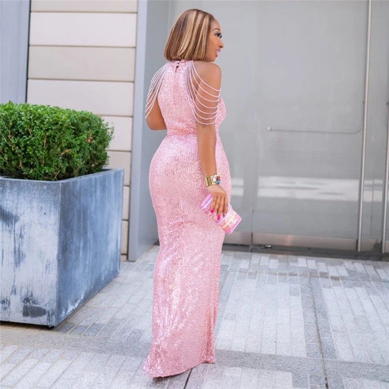 Elegant Curvy Women's Long Dress