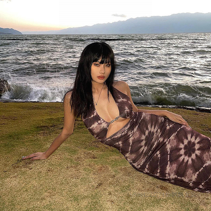 Sexy Sling Halter Dress for Women