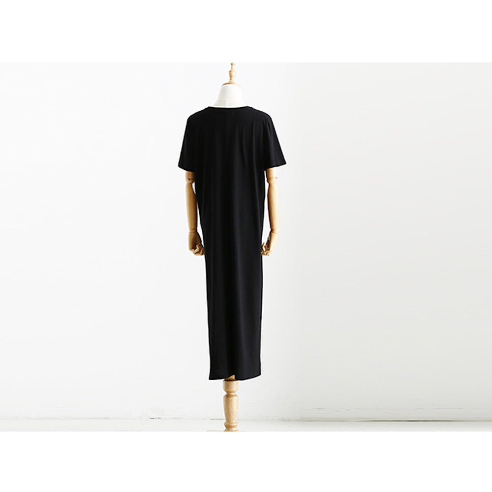 Casual Long Black Dress