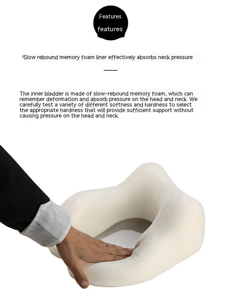 U-shaped Memory Foam Magnetic travel pillow