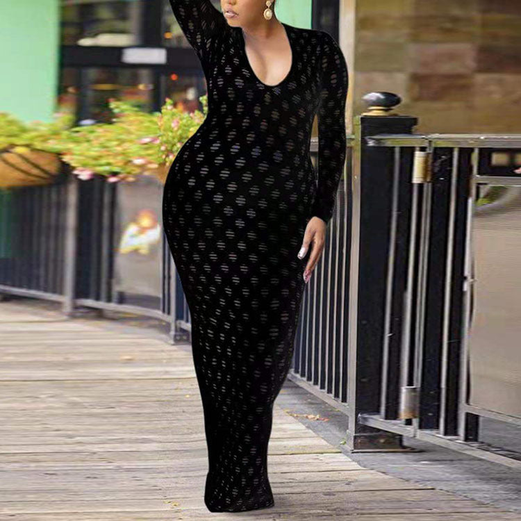 Elegant  Lace Dress for Curvy Women