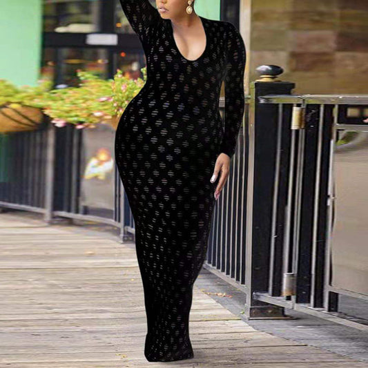 Elegant  Lace Dress for Curvy Women