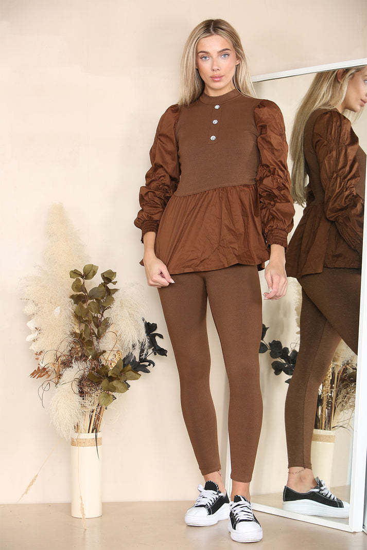 Luxe Ribbed Peplum Set