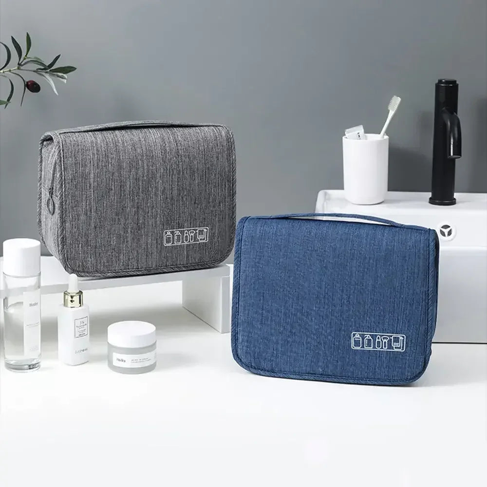 High Quality Travel Makeup Bags Women Waterproof Cosmetic Bag Toiletries Organizer Hanging Dry and Wet Separation Storage Bag