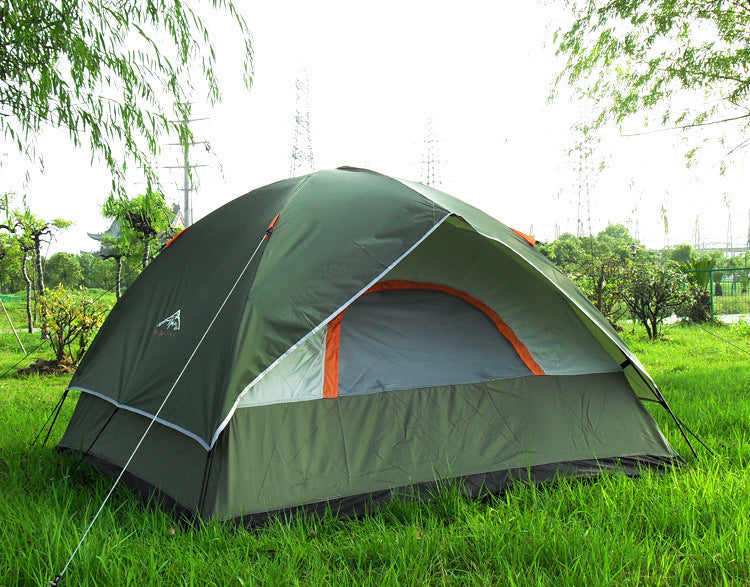 Waterproof Camping Tent with Fiberglass Poles