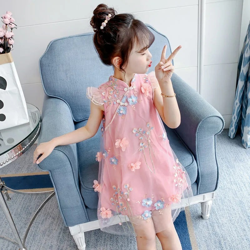 Girls' Summer Floral Dresses