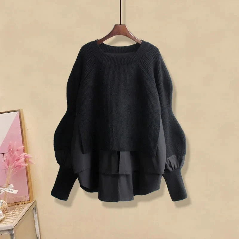 Korean Inspired Matching Set - Trendy Blouse & Slim Jeans