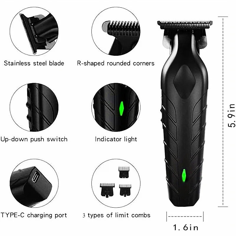Kemei-Professional Hair Clipper Kit, Electric Shaver, Male Hair Cutting Machine, Men's Trimmer Machine, KM-2299, KM-2026,KM-5083
