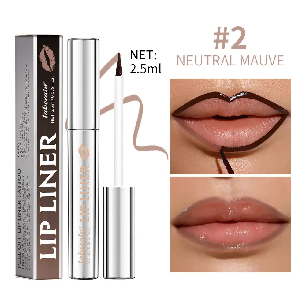 Waterproof Matte Lip Liner & Gloss (Peel-Off Longwear)