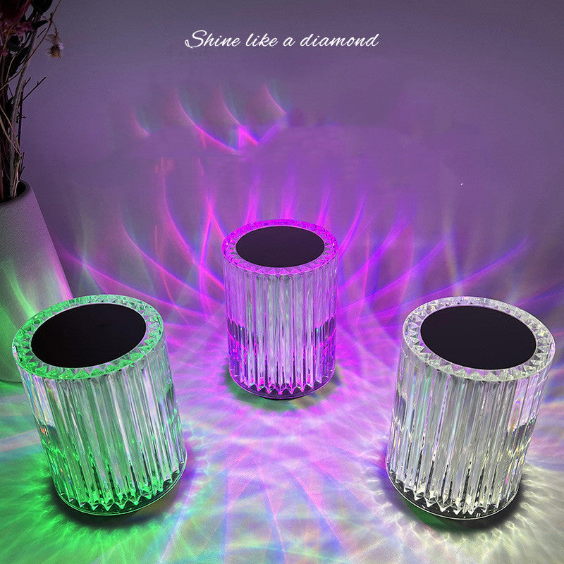 RGB Crystal Table Lamp - Creative LED Night Light