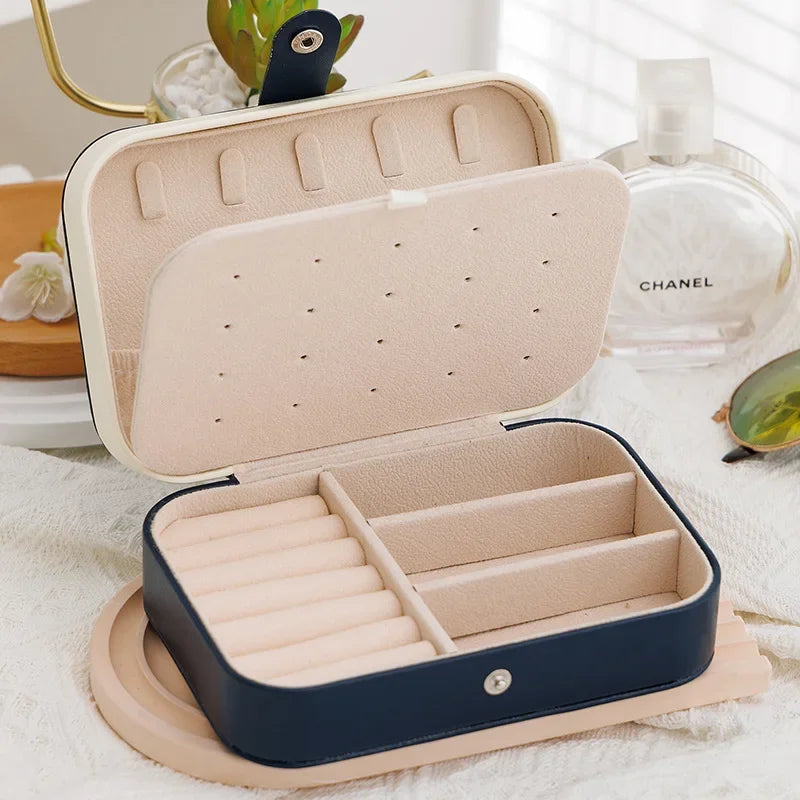 Portable Jewelry Storage Box 2023 New High-end Exquisite Large Capacity Travel Jewelry Bag Jewelry Box Organizer