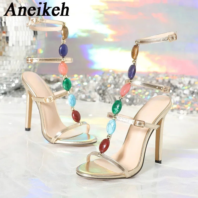 Women Summer Open Toe Gladiator high Heels