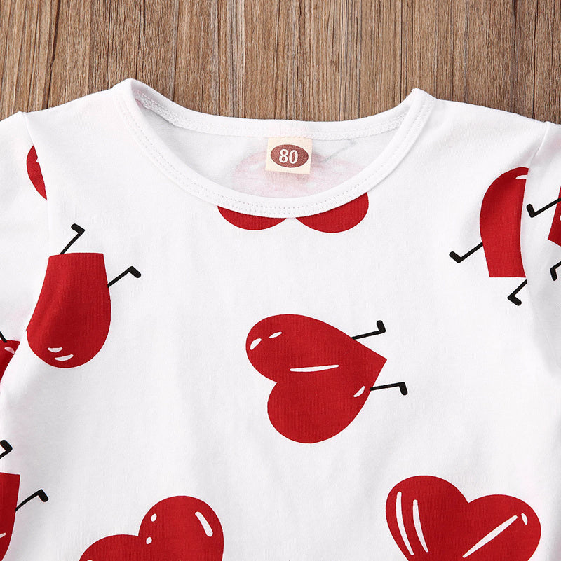Cute Summer Clothing Set for Girls - T-Shirt & Shorts