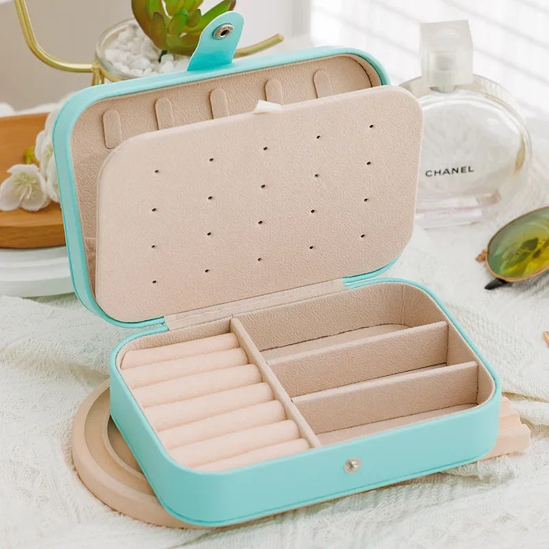 Portable Jewelry Storage Box 2023 New High-end Exquisite Large Capacity Travel Jewelry Bag Jewelry Box Organizer