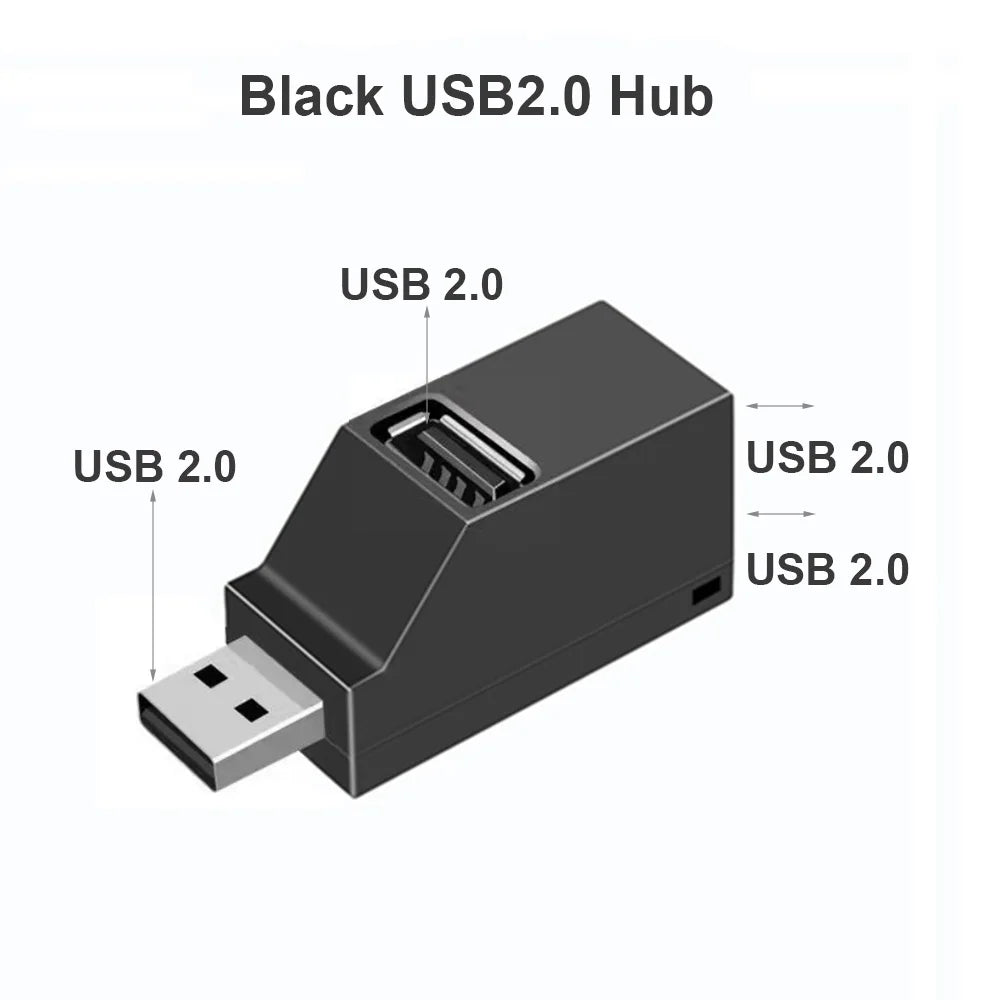 3-in-1 USB HUB USB 3.0 Adapter USB Docking Station USB Splitter Extender OTG Adapter 5Gbps High Speed for PC Laptop Macbook