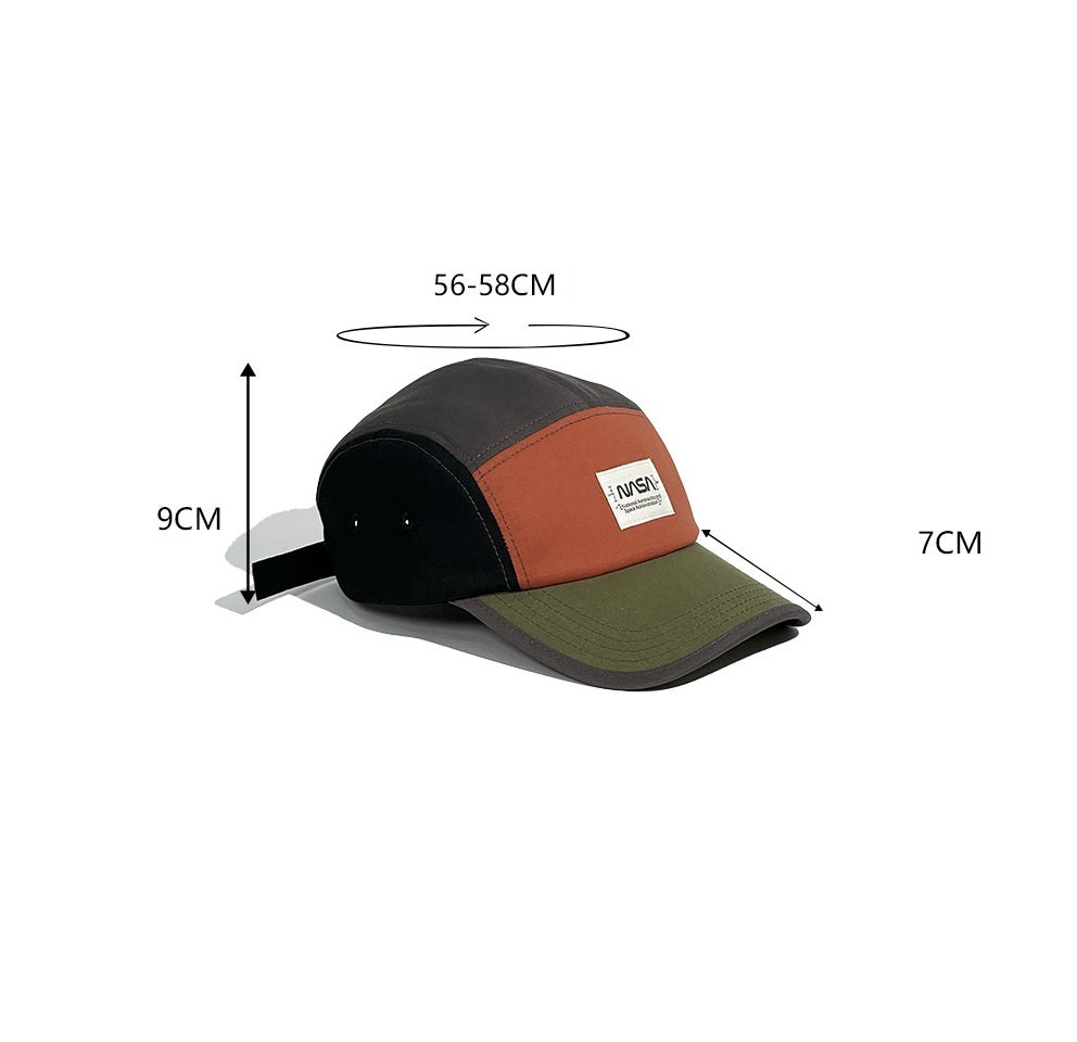 Stylish American Retro Baseball Hat in Color Matching Style