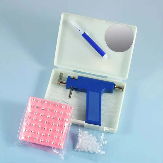 Professional Ear Piercing Gun Tool Set Professional Ear Piercing Gun Tool Set 98pcs Ear Studs Steel Ear Nose Navel Body Piercing