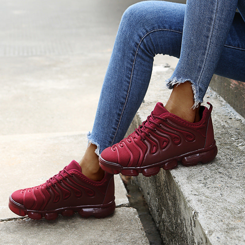 Air Cushion Bottom Increased Women's Shoes Tide Shoes Mesh Breathable Casual Sports Shoes