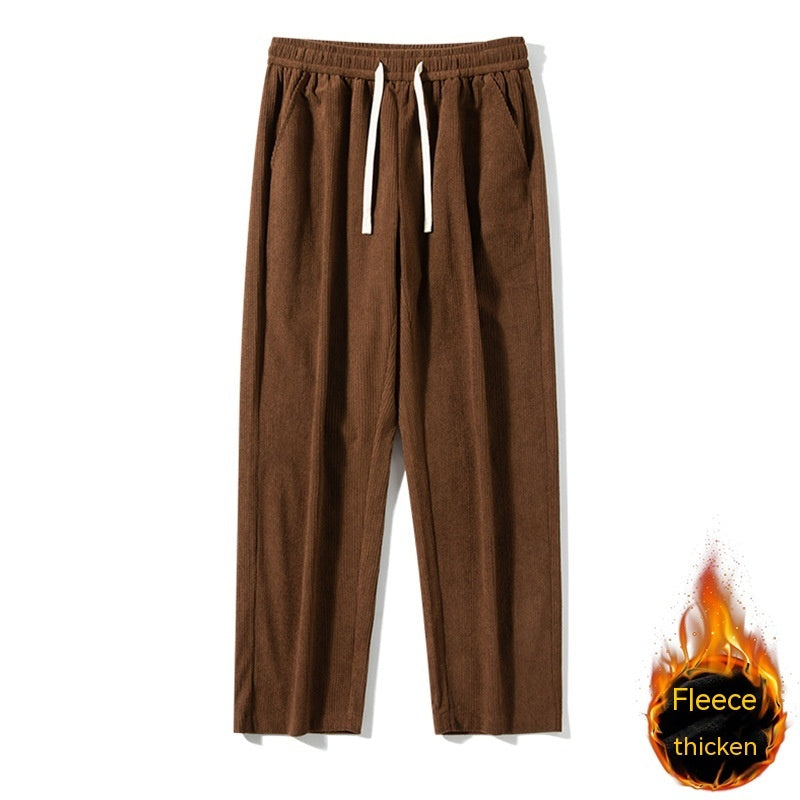 Winter-Ready Fleece-Lined Corduroy Pants