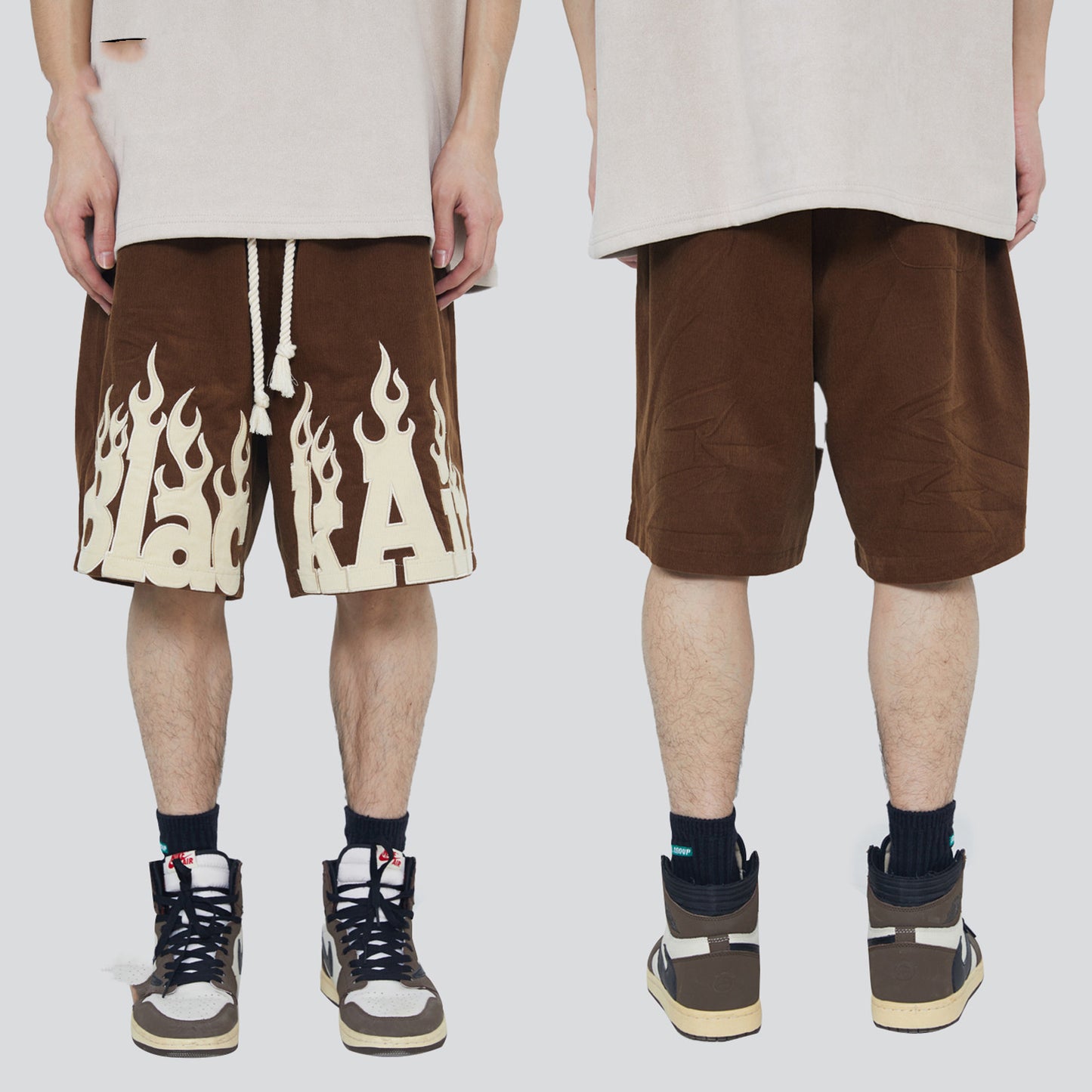 American Style Retro Casual Shorts For Men And Women