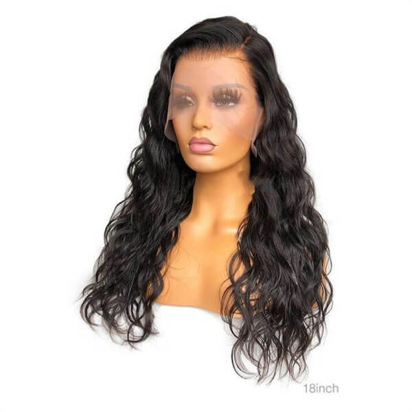 Luxurious Natural Wave 13x6 Lace Front Wig - 100% Human Hair for All Occasions