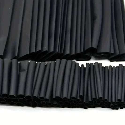 127Pcs Heat Shrink Tube Sleeving Tubing Assortment Kit Electrical Connection Electrical Wire Wrap Cable Waterproof Shrinkage 2:1