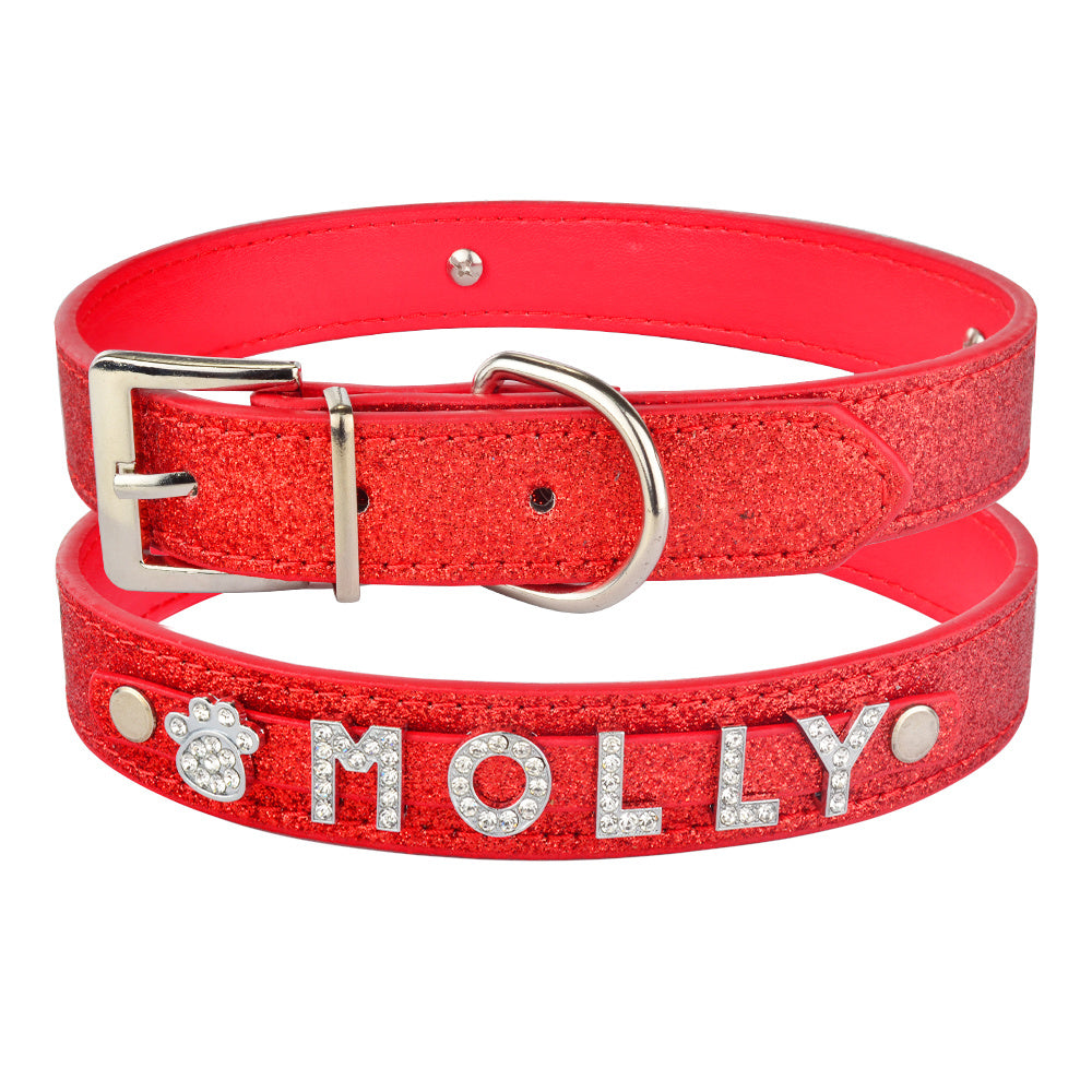 Custom Alphabet Dog Name Collar for Personalization
