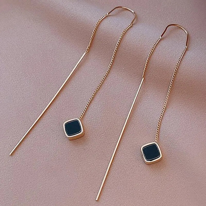 Exquisite Drop Ear Line Long Hanging Earrings For Women Zircon Crystal Bee Butterfly Flower Piercing Earing Accessories Jewelry