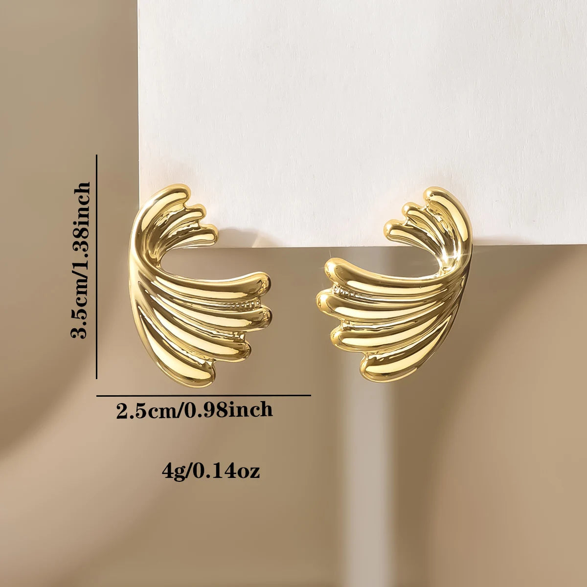 Vintage Gold Color Flower Stud Earrings for Women Fashion Geometric Petals Piercing Earring Trendy Luxury Party Jewelry
