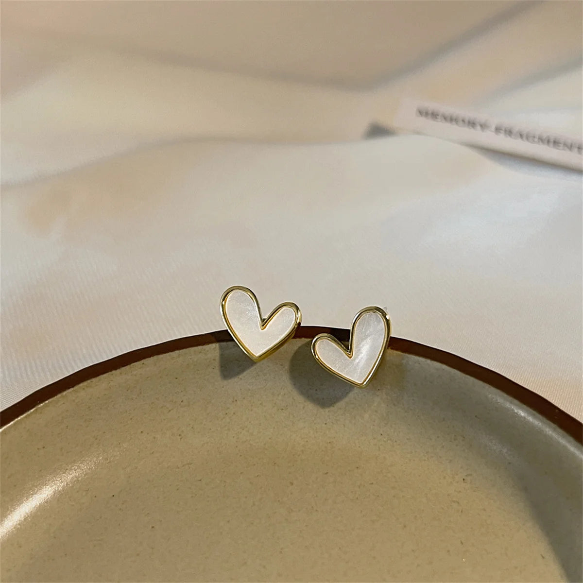 IFYOUOO Vintage Small Heart Earrings for Women Fashion Jewelry Gift Delicate Girly sweet Earrings Girls