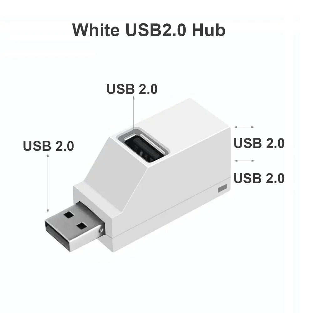 3-in-1 USB HUB USB 3.0 Adapter USB Docking Station USB Splitter Extender OTG Adapter 5Gbps High Speed for PC Laptop Macbook