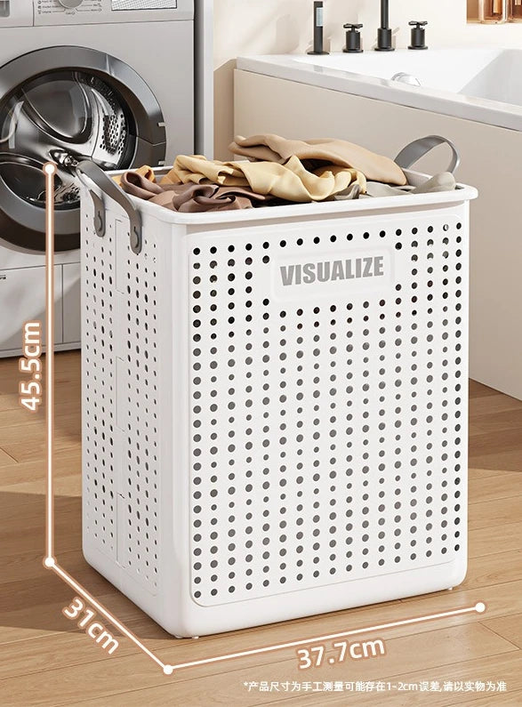 Foldable laundry basket large size with wheels dirty clothes basket storage basket suitable for laundry room dirty clothes