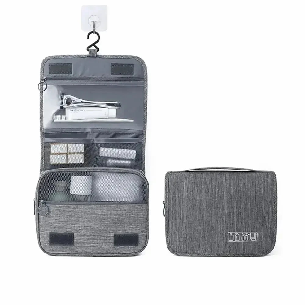 High Quality Travel Makeup Bags Women Waterproof Cosmetic Bag Toiletries Organizer Hanging Dry and Wet Separation Storage Bag